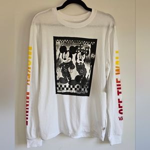 NWT Mickey & Minnie Disney x Vans Long Sleeve T Shirt M Medium